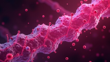 Schematic diagram of bacterial microstructure