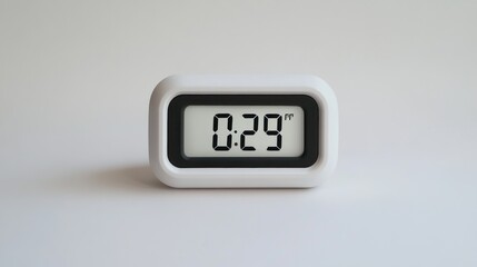 Simple digital clock displaying time