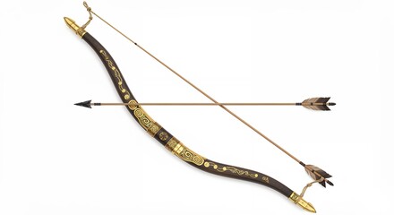 Traditional bow and arrow weapon
