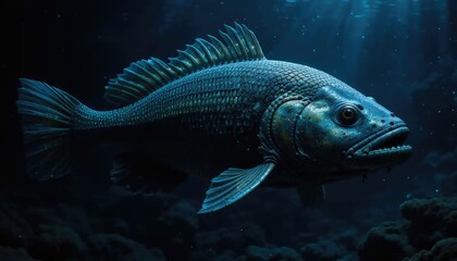Majestic Deep-Sea Fish: A Dark Aquatic Realm