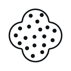 Polka Dot Pattern Design Outline