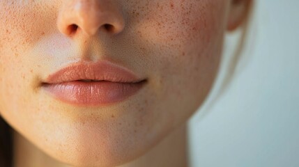 Skin discoloration around the mouth and chin