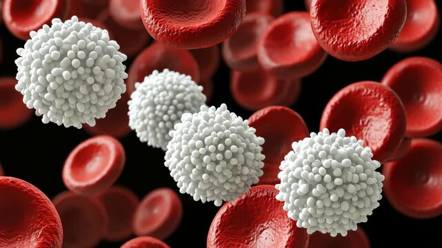Immune defense mechanism: leukocyte activity, white blood cell function, pathogen resistance, cellular response, infection control, body protection, immune surveillance, health maintenance .