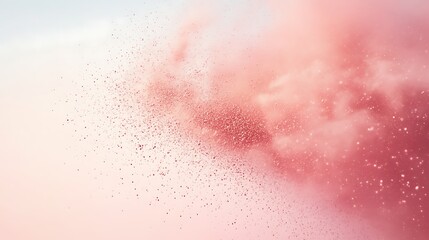 Fototapeta premium Abstract pink background with particles
