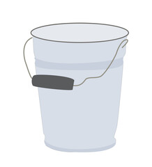 metal bucket.  Bucket Container Vector