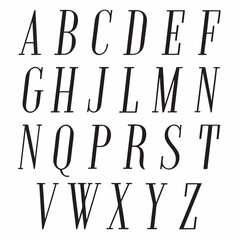 hand drawn alphabet