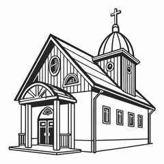 church icon vector illustration