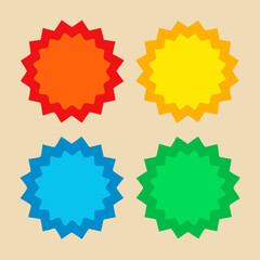 set of vector stickers