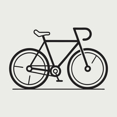Fototapeta premium bicycle icon on white background
