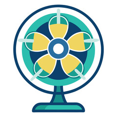 electric-fan-icon-propeller-vector-illustration-on white background