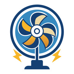electric-fan-icon-propeller-vector-illustration-on white background