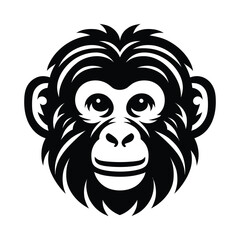 Monkey Head Vector Art