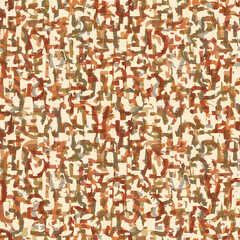 Abstract vector seamless background pattern with simple, thick font, consisting of geometric shapes on the theme of paleontology. Fabric, ceramic tiles, wallpaper, wrapping paper. No AI used.