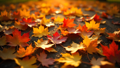 autumn maple leaves