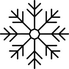 snowflake on a black background
