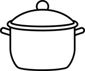 soup pot icon vector illustration