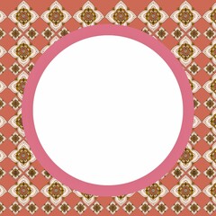 pink background with frame