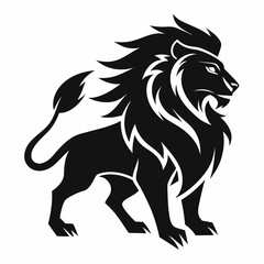 Naklejka premium lion head vector 