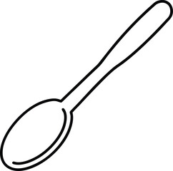 spoon on white background