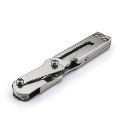 Obraz premium Metal Hinge Mechanism Closeup.