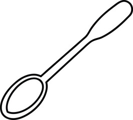 spoon on white background