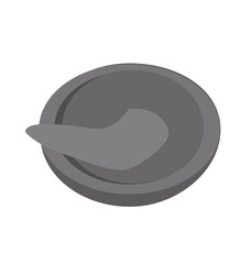 mortar and pestle stone.Cobek is traditional mortar grinder from stone