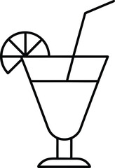 summer cocktail vector illustration
