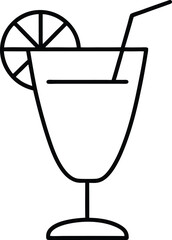 summer cocktail vector illustration