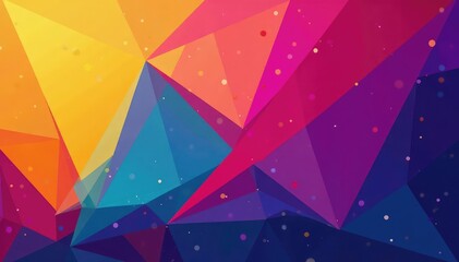 Abstract geometric shapes, vibrant hues, modern style , artwork, minimal, abstract