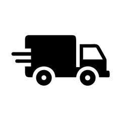 Delivery truck icon shipping logistics transport service fast delivery moving company distribution van icon