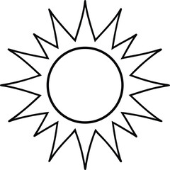 sun vector illustration