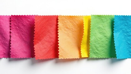 Close-up view of a textured flap against stark white backdrop , paper, smooth, plastic