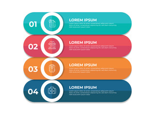 Set of info grap elements data visualization vector design template. Can be used for steps, 4 options, business process, workflow, diagram, flowchart concept, timeline, marketing icons, info graphics.