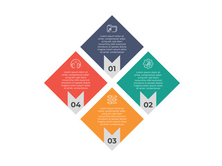 Business Development Concept Infographic Design with Editable Stroke Line Icons. 4 steps infograph. art and illustration.