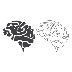 Brain Icon Vector Design.