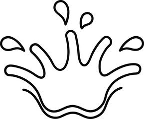 water splash icon vector illustration