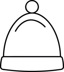 vector illustration of a winter hat