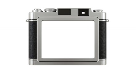 Fototapeta premium Vintage square silver camera
