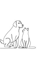 Unwavering Companionship: A Line's Tale AI Generated
