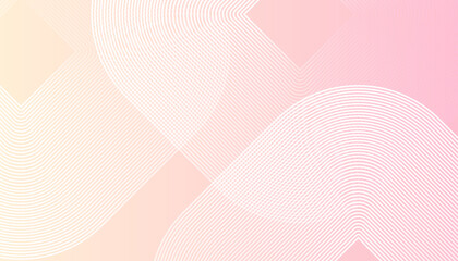 pink and yellow abstract background. Geometric stripe line art design. Modern geometric pattern. Futuristic style. pastel colorful, pink and yellow gradations.