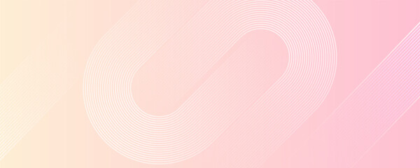pink and yellow abstract background. Geometric stripe line art design. Modern geometric pattern. Futuristic style. pastel colorful, pink and yellow gradations.