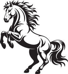 Obraz premium Horse SVG – Elegant Silhouette Design for Cricut & DIY ProjectsGalloping Horse Clipart – Wild Stallion PNG for Apparel & DecorHorse and Rider SVG – Equestrian Scene for Wall Art & StickersMajest