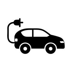 Electric vehicle charging ev car plug in renewable energy sustainable transport automotive industry icon