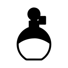 Illustration of perfume bottle fragrance scent aroma essential oil beauty cosmetic product liquid glass bottle