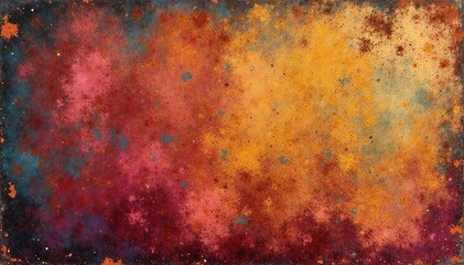 Distressed aged fabric with a repeating motif, showing wear and tear , bohemian, chic