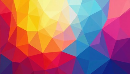Obraz premium Abstract geometric shapes, vibrant colors for social media backgrounds, contemporary, illustration, shapes