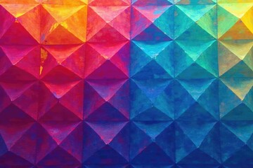 Repetitive geometric shapes, digitally created, design, color, geometric