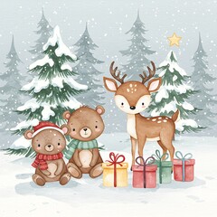 Naklejka premium Winter's Gentle Gifts
