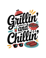 BBQ T-Shirt Design Vector, Vector typography t-shirt design template.