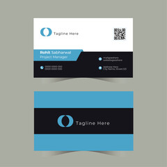 Business card design template, Creative and professional business card template, Double-sided creative business card template, Clean and modern business card template, Corporate business card layout